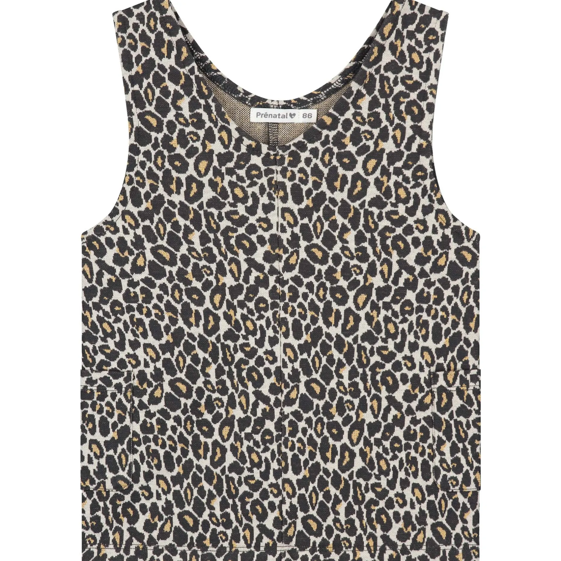 Jurken & Rokken|Jurken & Rokken*Prénatal baby jurk mouwloos dierenprint multi Almond