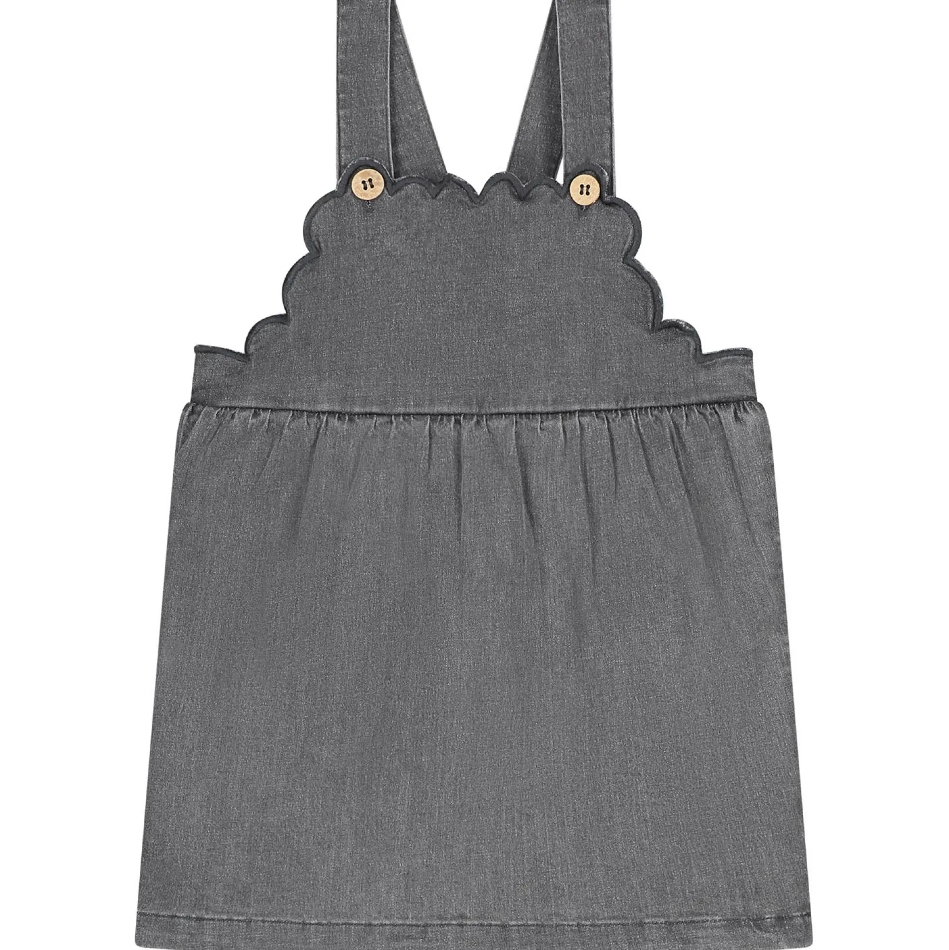 Jurken & Rokken|Jurken & Rokken*Prénatal baby jurk mouwloos effen grijs Mid Grey Denim