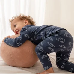 Pyjama's|Pyjama's*Prénatal baby pyjama auto's blauw Dark Bluegrey