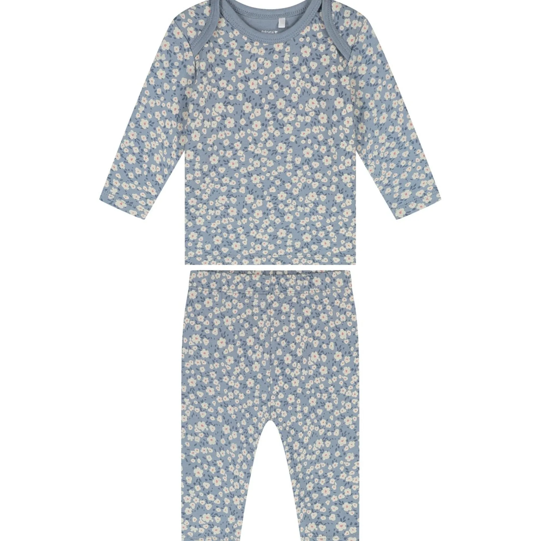 Pyjama's|Pyjama's*Prénatal baby pyjama bloem blauw Blue