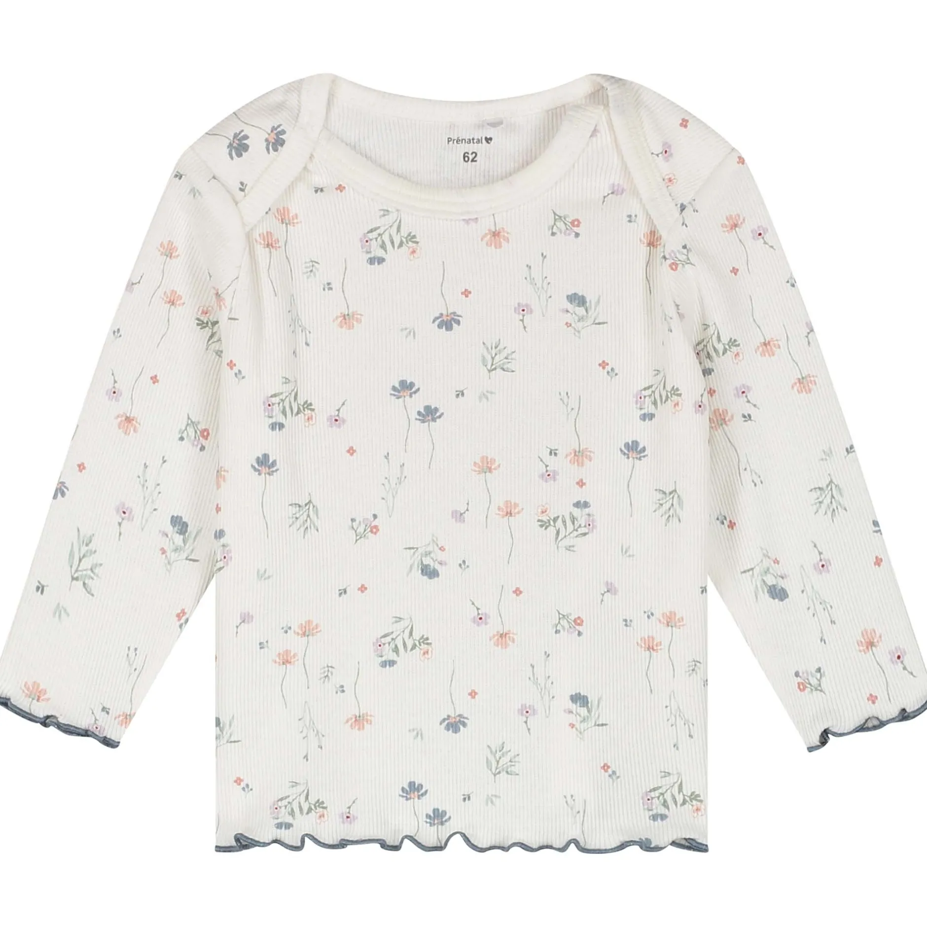 Pyjama's|Pyjama's*Prénatal baby pyjama romantische rib wit Ivory White