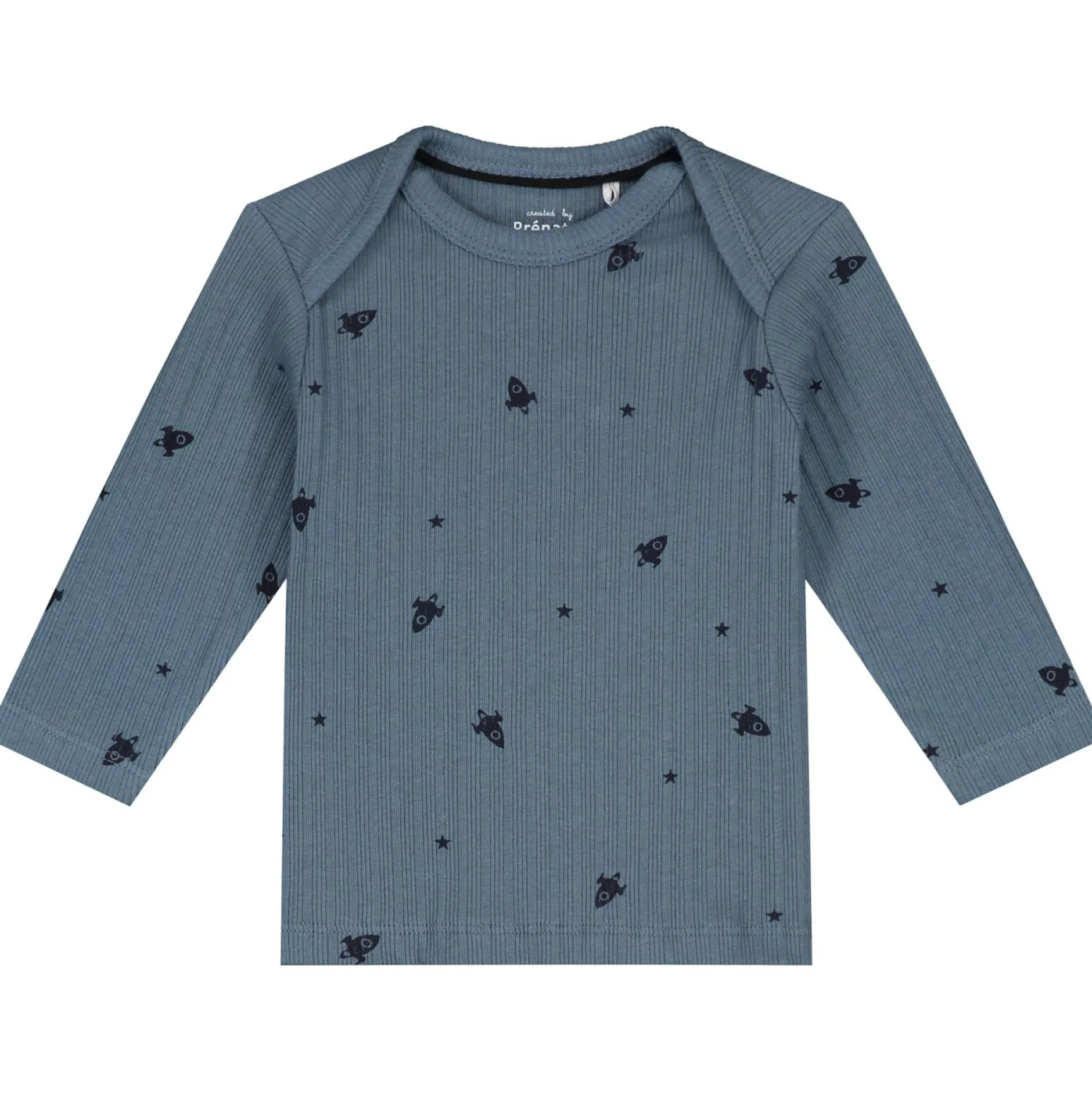 Pyjama's|Pyjama's*Prénatal baby pyjama ruimte rib blauw Steel Blue