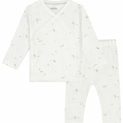 Pyjama's|Pyjama's*Prénatal baby pyjama ster en maan wit Ivory White
