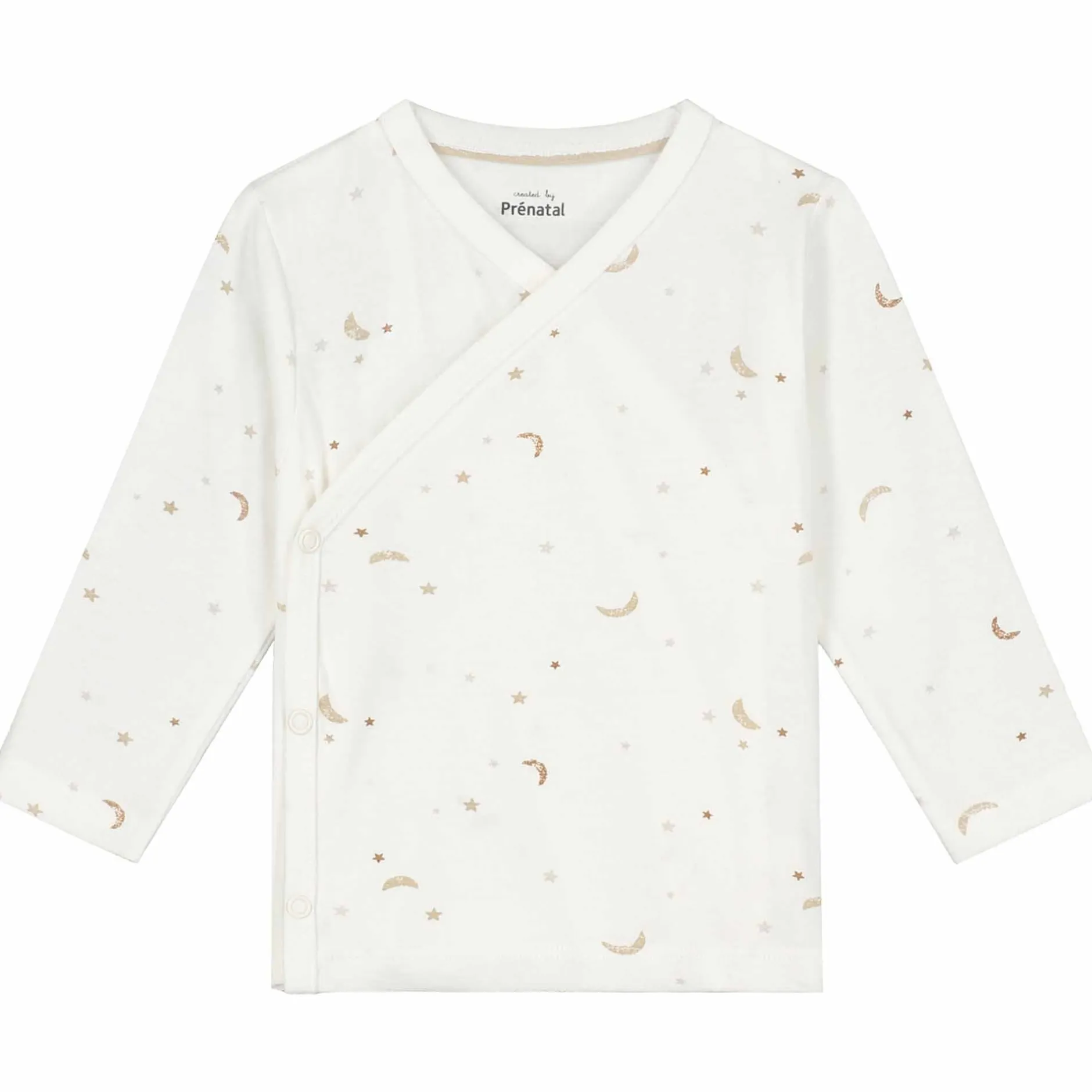 Pyjama's|Pyjama's*Prénatal baby pyjama ster en maan wit Ivory White