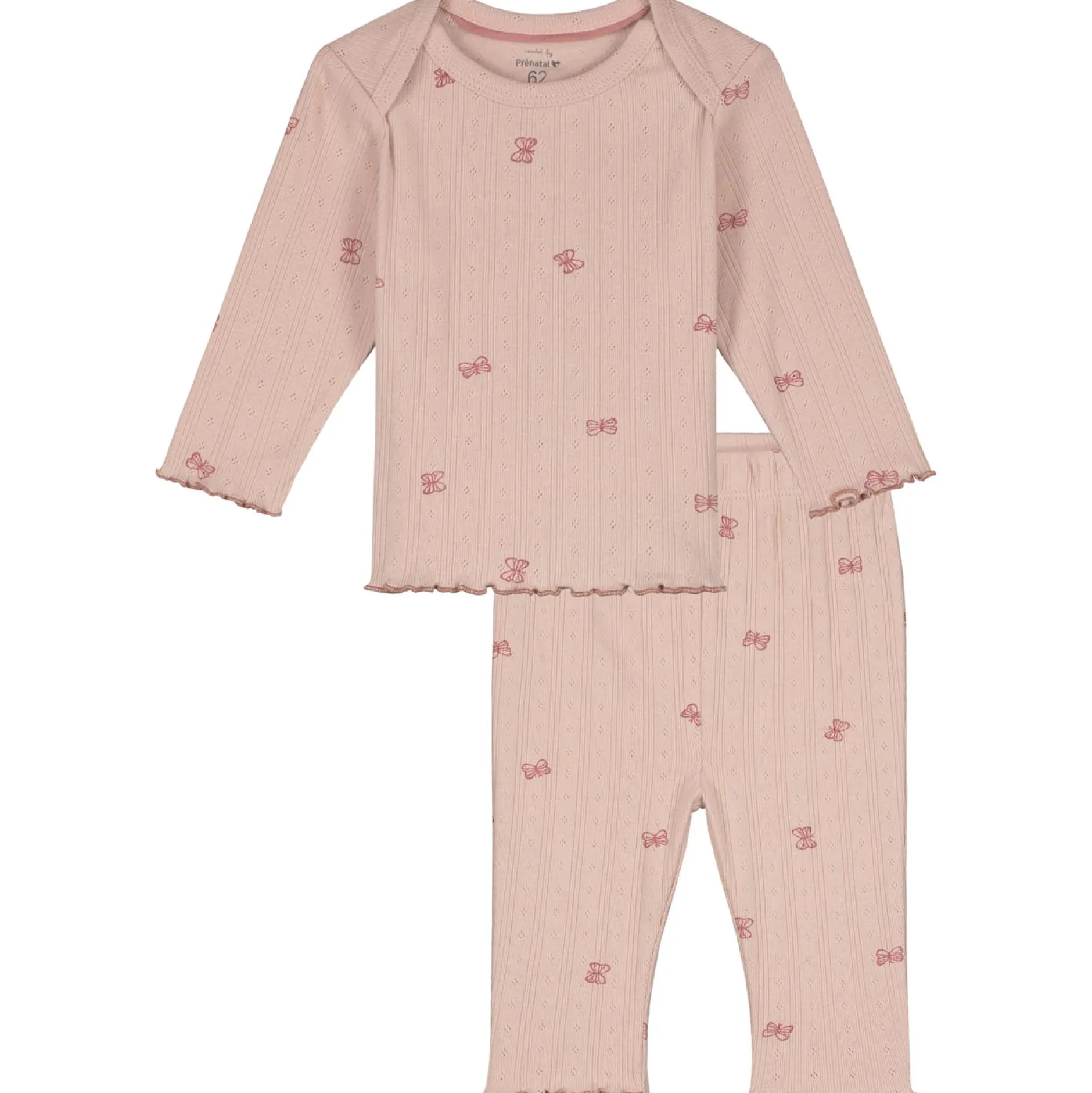 Pyjama's|Pyjama's*Prénatal baby pyjama vlinder roze Powder Pink