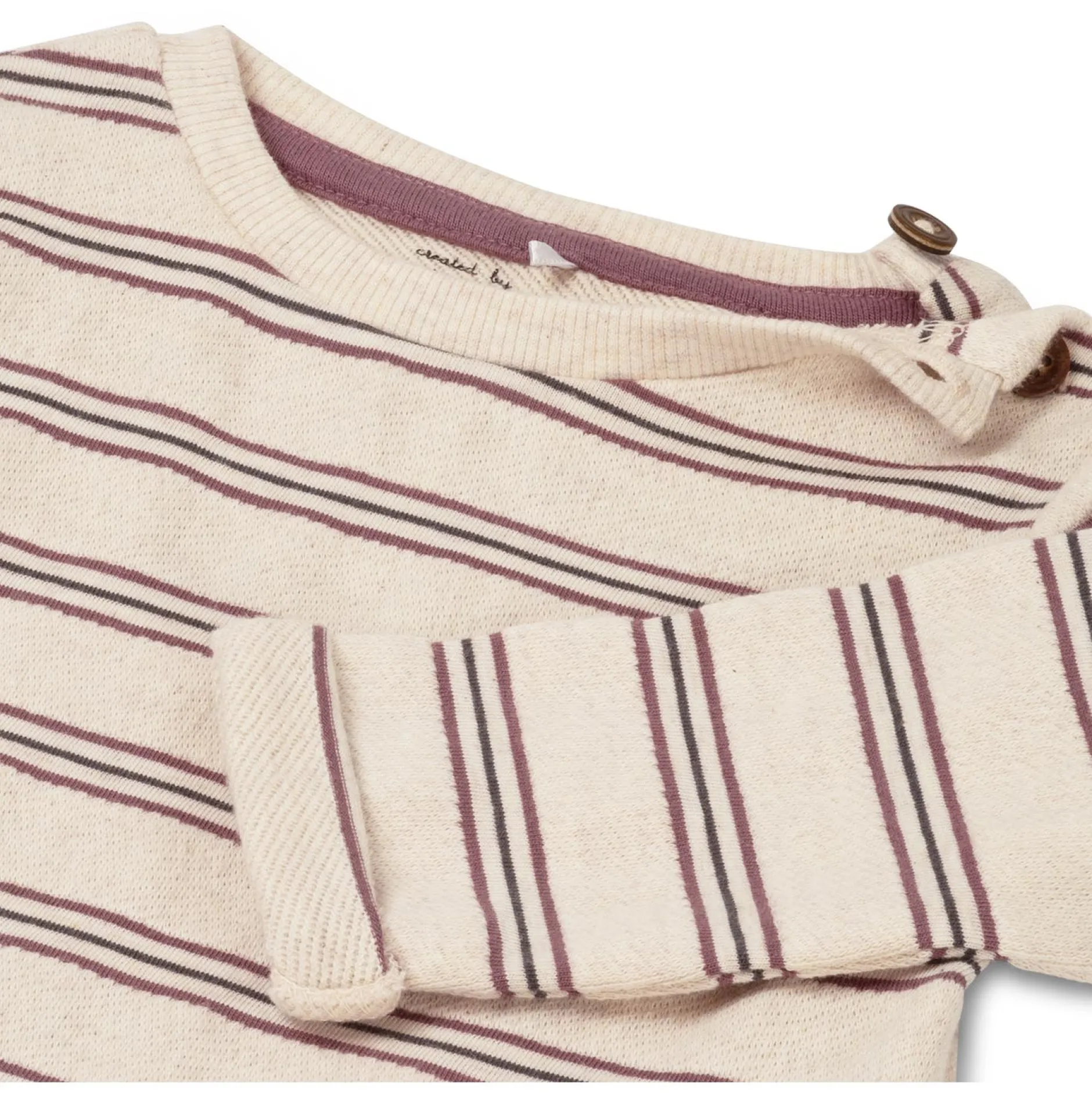Shirts & Blouses|Shirts & Blouses*Prénatal baby shirt lange mouwen strepen beige Soft Beige Melange