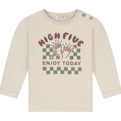 Shirts & Blouses|Shirts & Blouses*Prénatal baby shirt lange mouwen printopdruk beige Soft Beige Melange