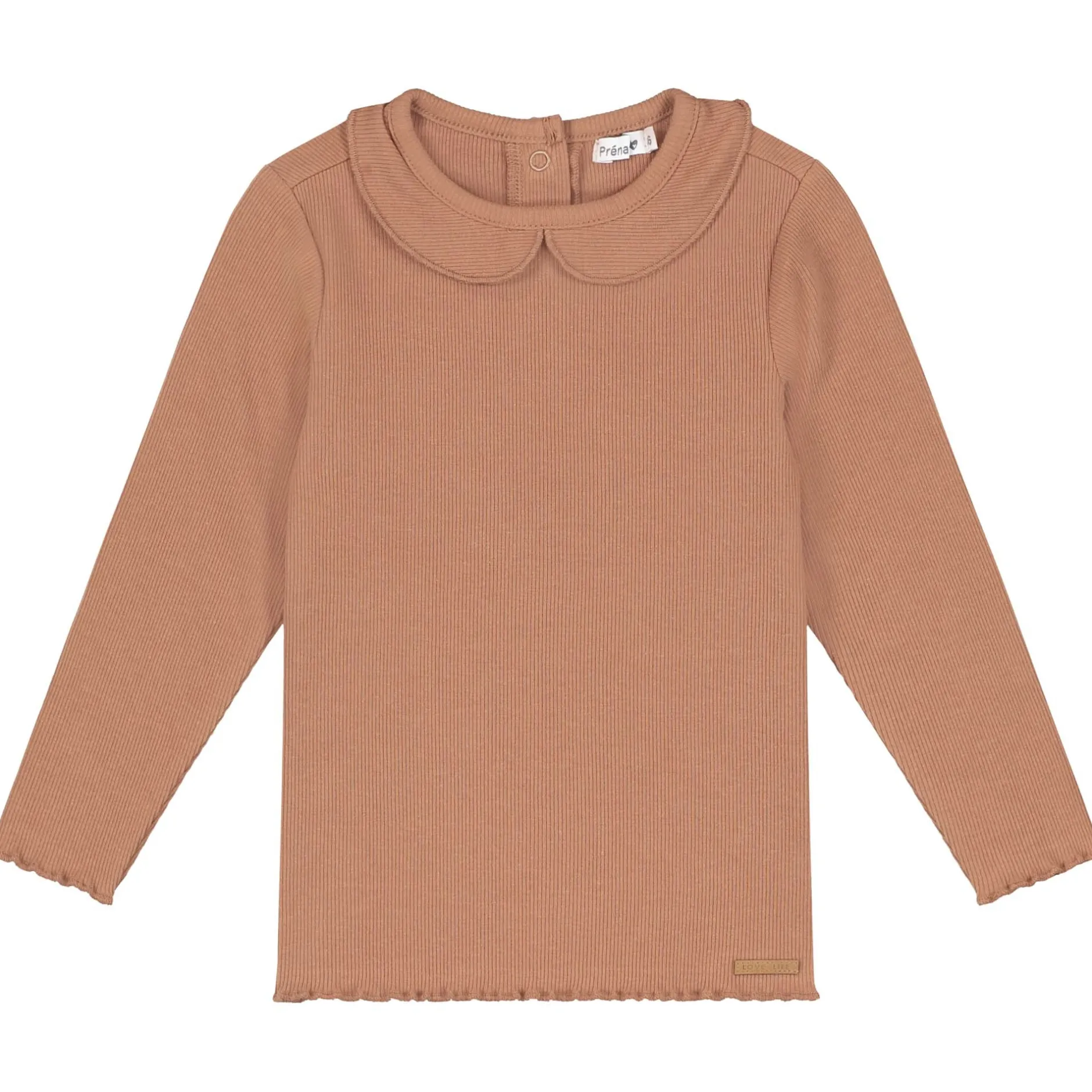 Shirts & Blouses|Shirts & Blouses*Prénatal baby shirt lange mouwen effen bruin Mud Brown