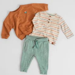 Shirts & Blouses|Shirts & Blouses*Prénatal baby shirt lange mouwen strepen multi Soft Ecru