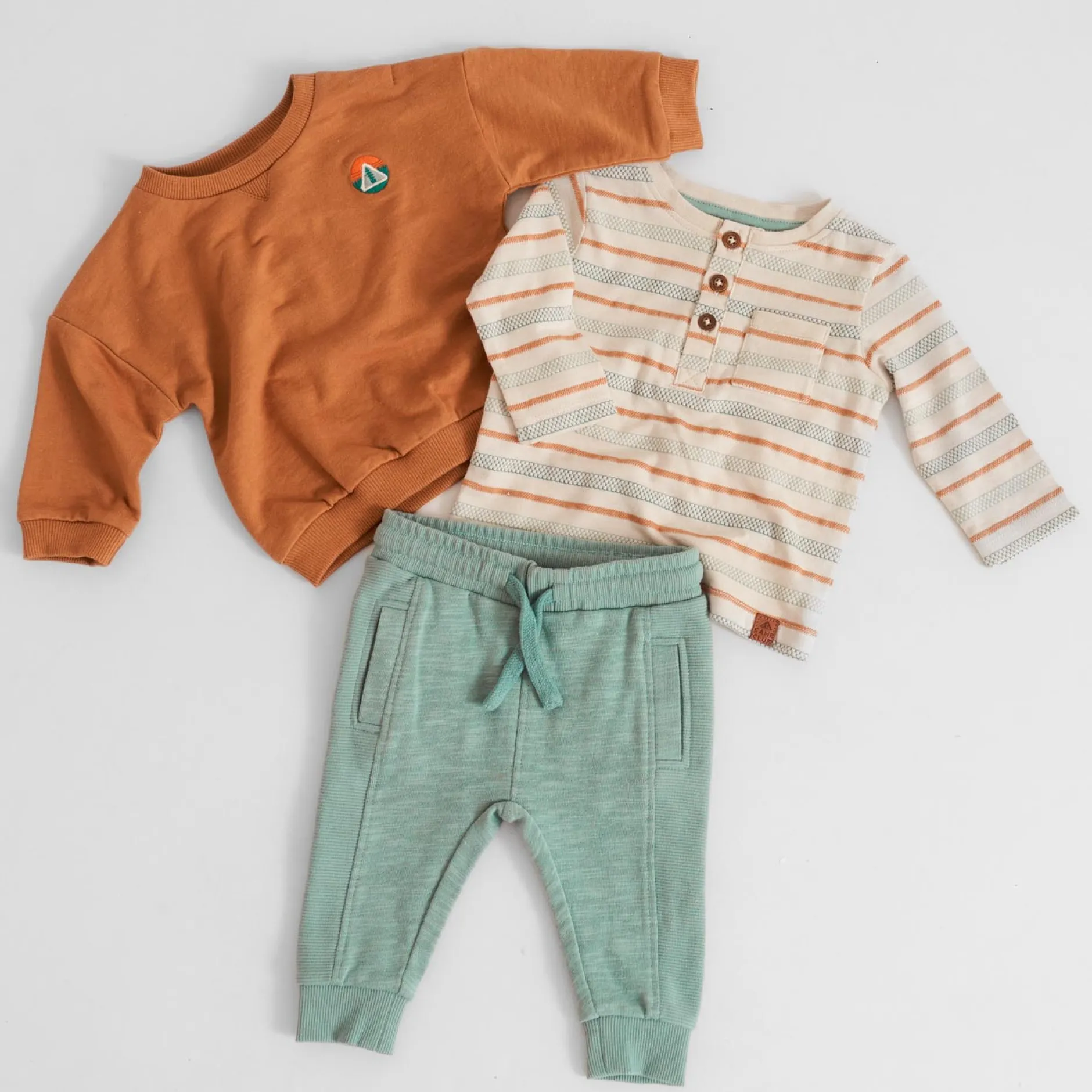 Shirts & Blouses|Shirts & Blouses*Prénatal baby shirt lange mouwen strepen multi Soft Ecru