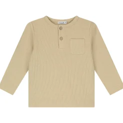Shirts & Blouses|Shirts & Blouses*Prénatal baby shirt lange mouwen effen beige Soft Bisquit