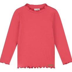 Shirts & Blouses|Shirts & Blouses*Prénatal baby shirt lange mouwen effen rood Fuchsia Red
