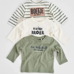 Shirts & Blouses|Shirts & Blouses*Prénatal baby shirt lange mouwen tekst beige Dark Off-White