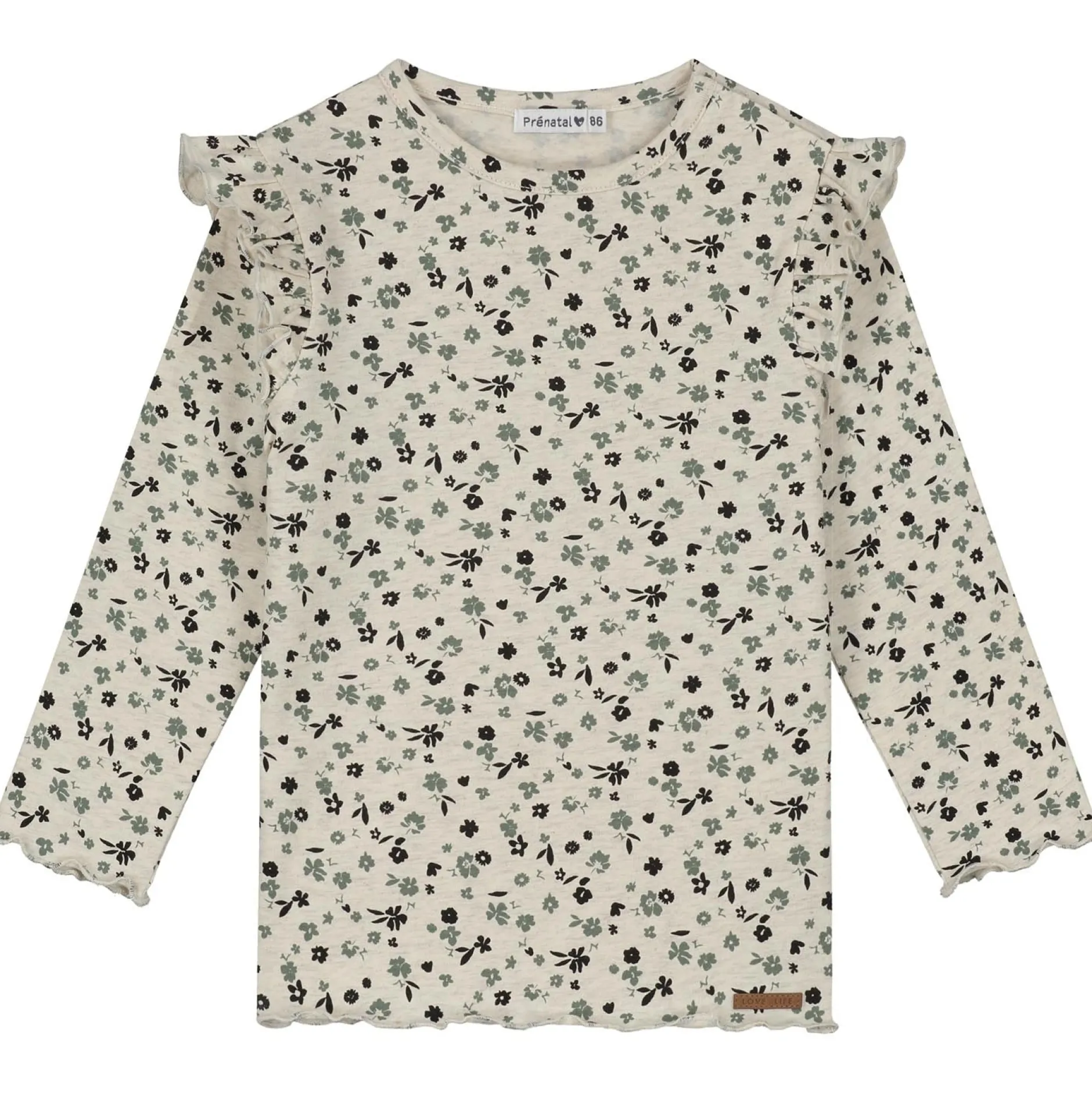 Shirts & Blouses|Shirts & Blouses*Prénatal baby shirt lange mouwen all over print multi Light Brown Melange