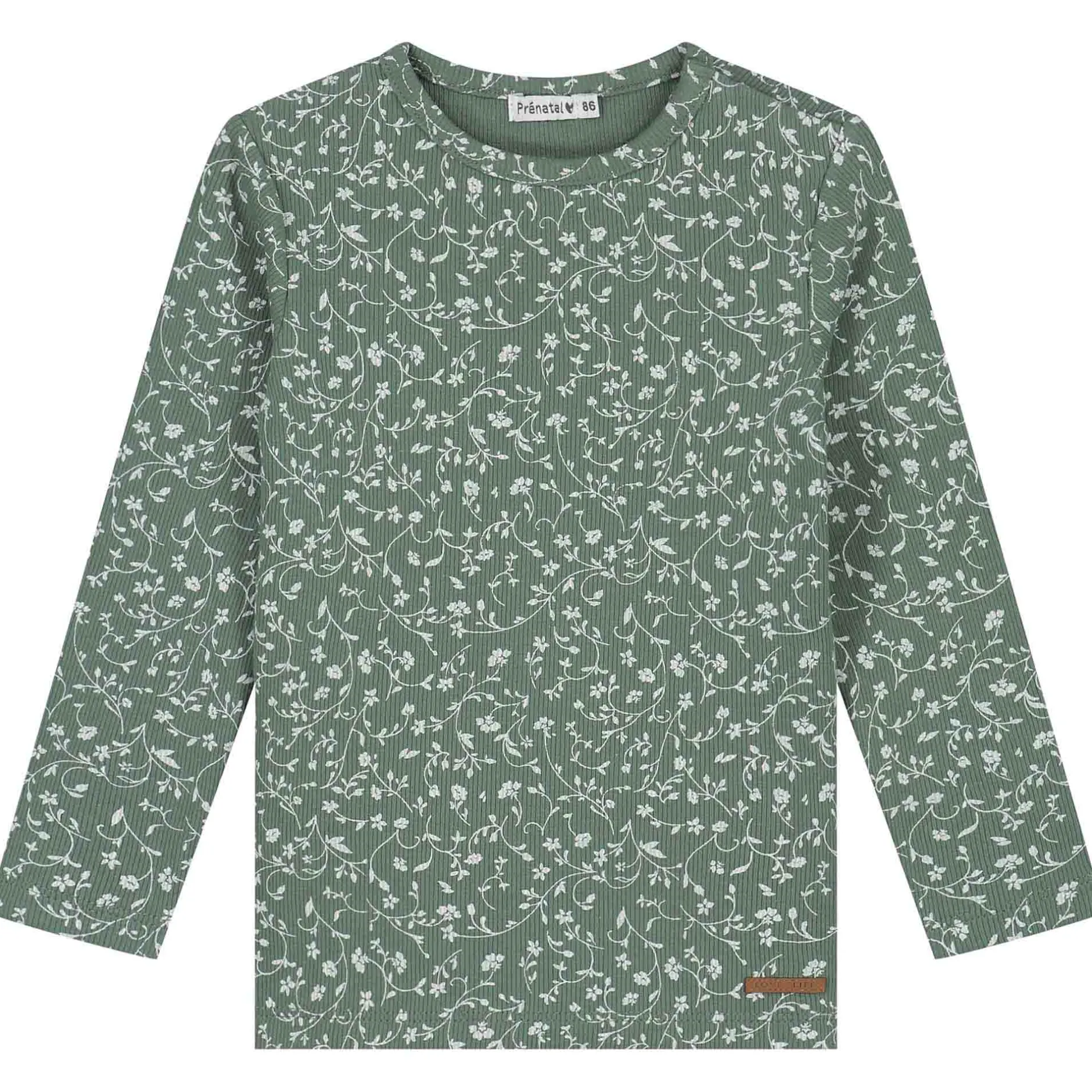 Shirts & Blouses|Shirts & Blouses*Prénatal baby shirt lange mouwen all over print groen Light Forest Green