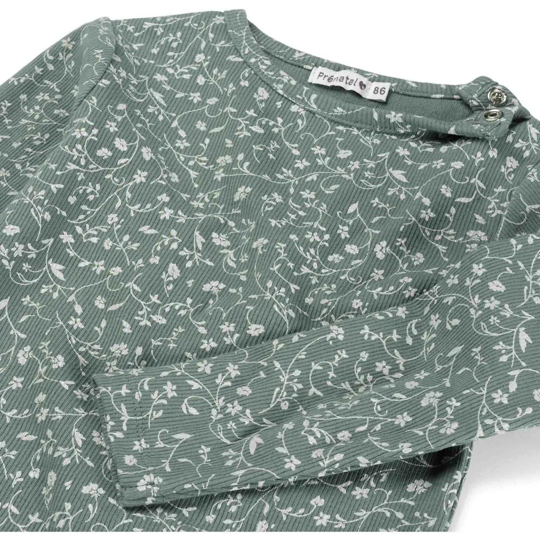 Shirts & Blouses|Shirts & Blouses*Prénatal baby shirt lange mouwen all over print groen Light Forest Green