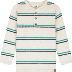 Shirts & Blouses|Shirts & Blouses*Prénatal baby shirt lange mouwen strepen multi Soft Brown Melange