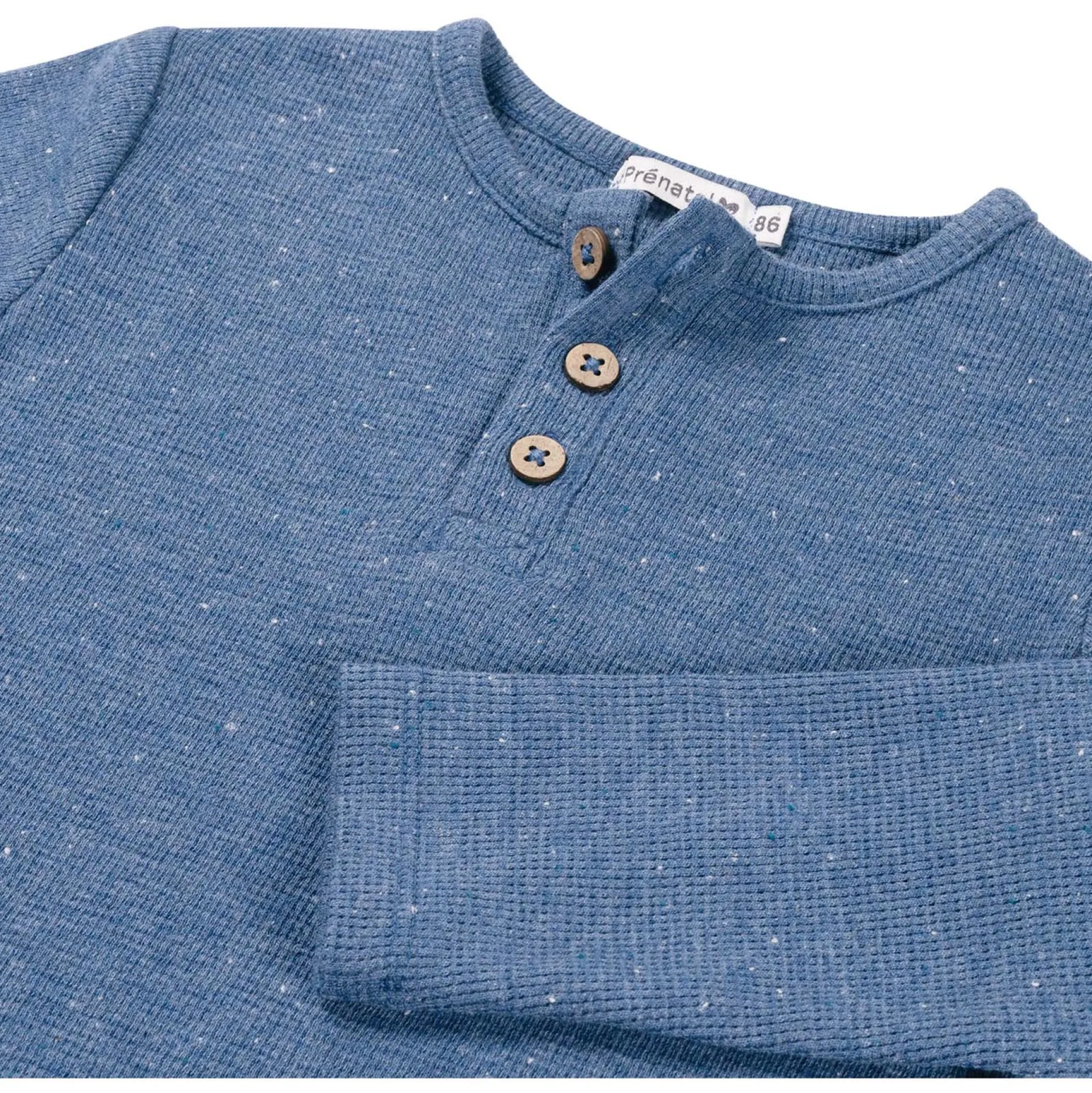 Shirts & Blouses|Shirts & Blouses*Prénatal baby shirt lange mouwen effen blauw Royal Blue