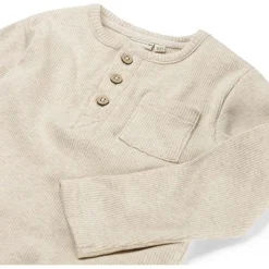 Shirts & Blouses|Shirts & Blouses*Prénatal baby shirt lange mouwen effen bruin Soft Brown Melange