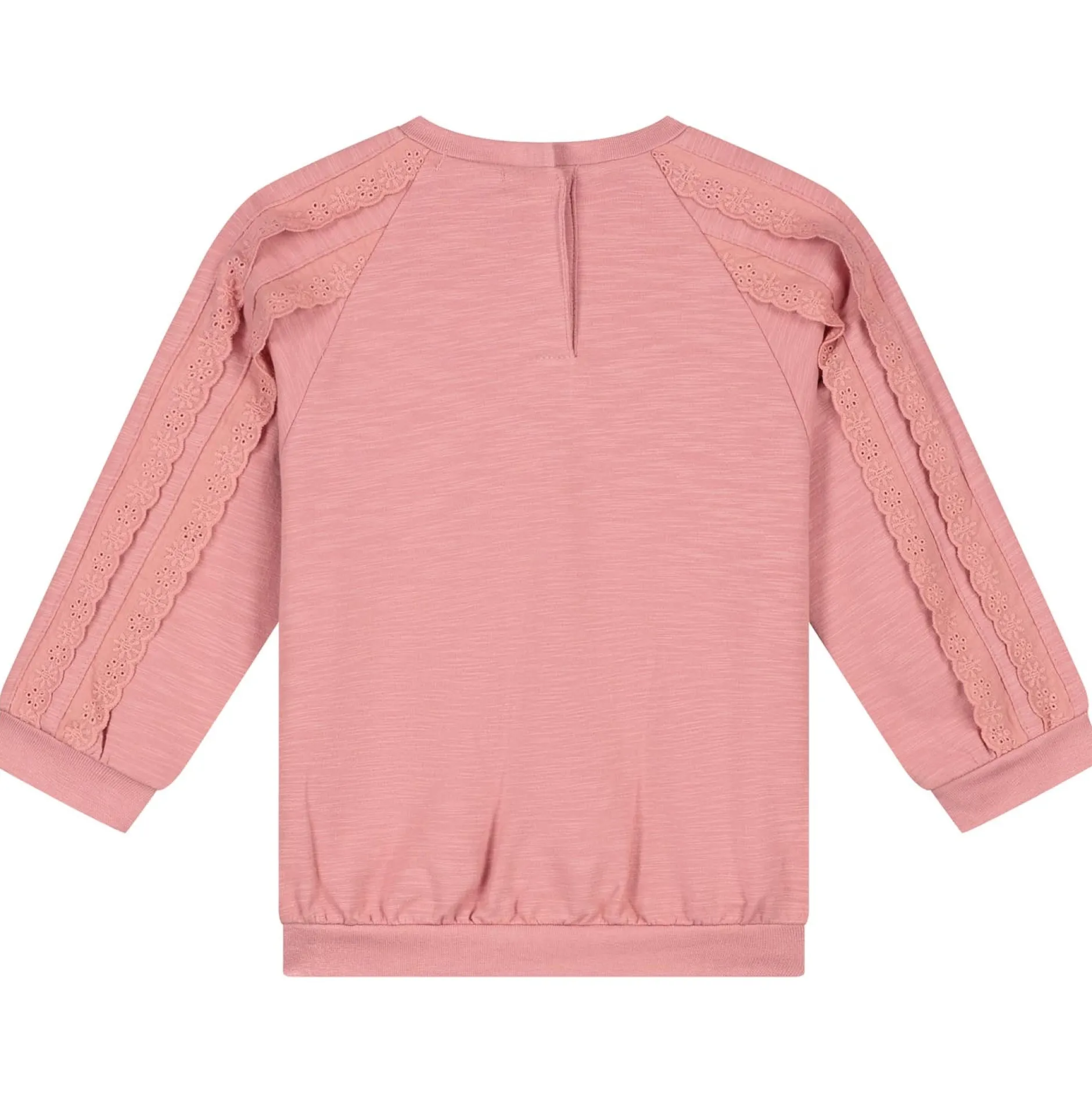 Truien & Vesten|Shirts & Blouses*Prénatal baby sweater lange mouwen effen roze Rosered