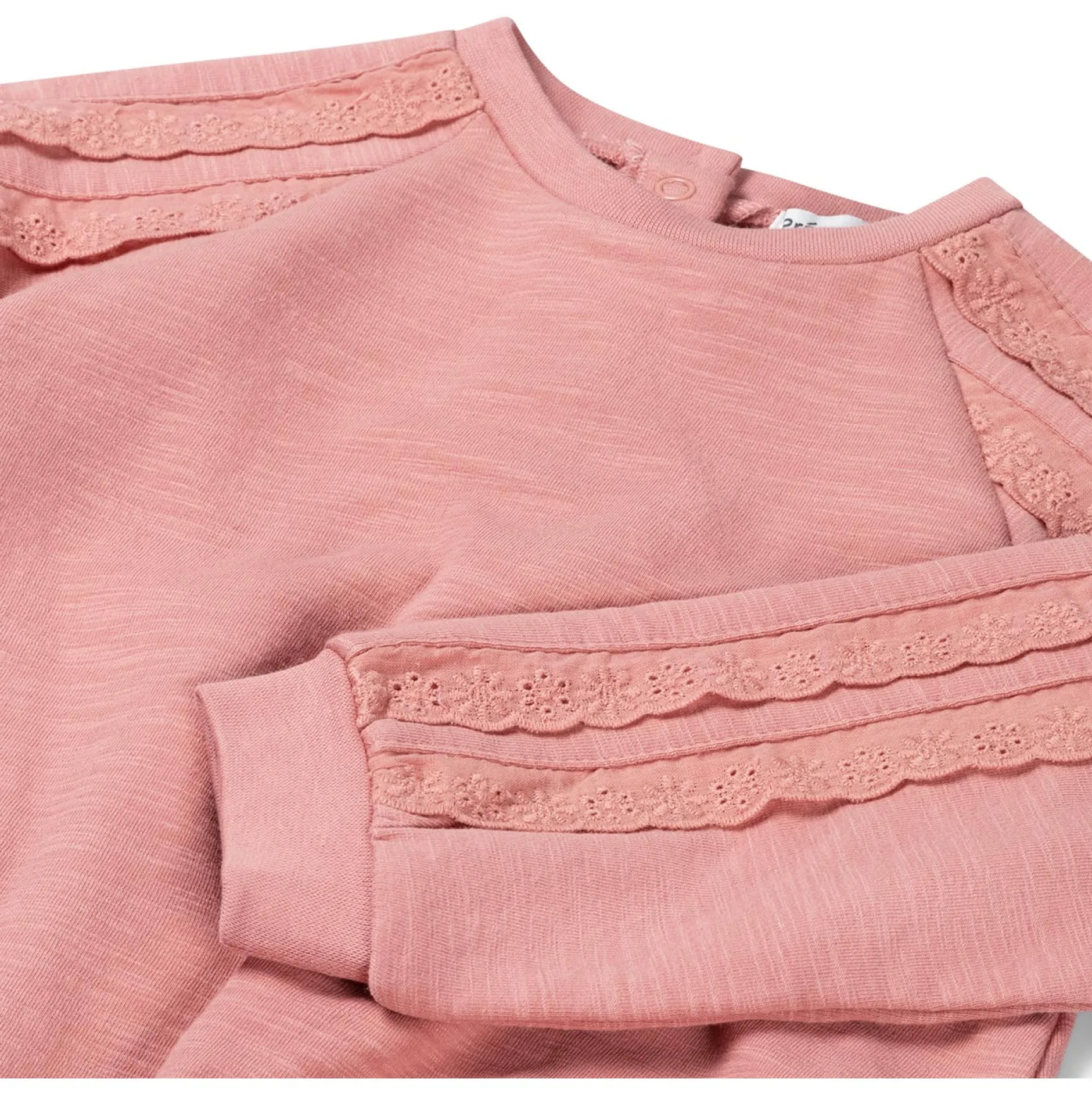 Truien & Vesten|Shirts & Blouses*Prénatal baby sweater lange mouwen effen roze Rosered