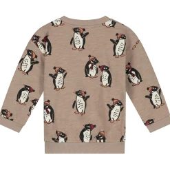 Truien & Vesten|Truien & Sweaters*Prénatal baby sweater lange mouwen dierenprint multi Light Mud Brown