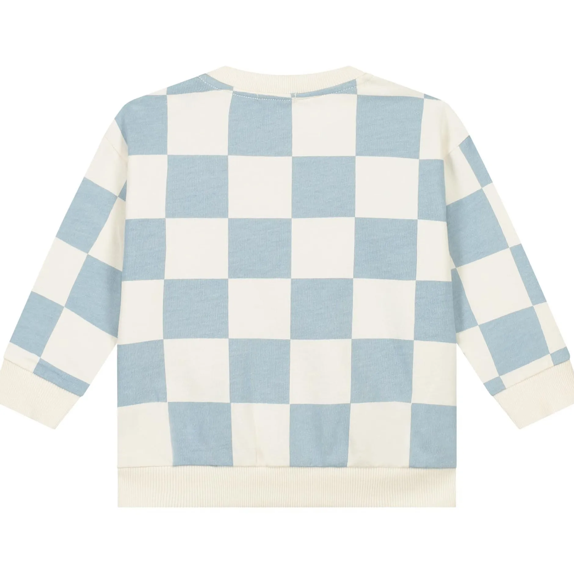 Truien & Vesten|Truien & Sweaters*Prénatal baby sweater lange mouwen ruit blauw Light Blue