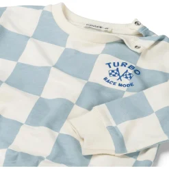 Truien & Vesten|Truien & Sweaters*Prénatal baby sweater lange mouwen ruit blauw Light Blue