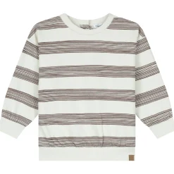 Truien & Vesten|Truien & Sweaters*Prénatal baby sweater lange mouwen strepen bruin Chocolatbrown