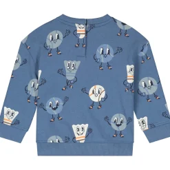 Truien & Vesten|Truien & Sweaters*Prénatal baby sweater lange mouwen all over print blauw Royal Blue