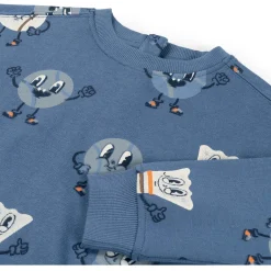 Truien & Vesten|Truien & Sweaters*Prénatal baby sweater lange mouwen all over print blauw Royal Blue