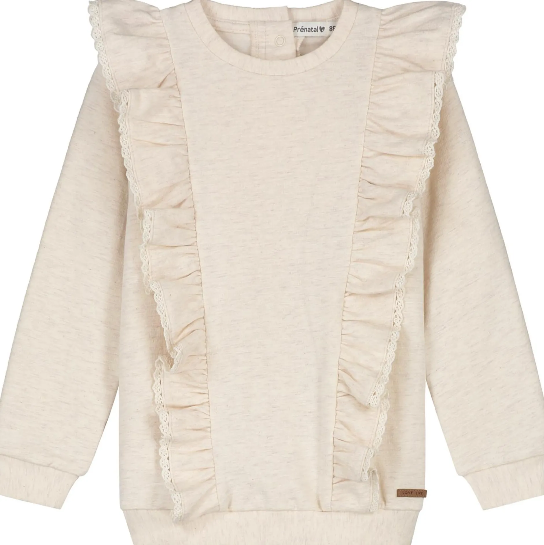 Shirts & Blouses|Truien & Sweaters*Prénatal baby sweater lange mouwen effen beige Light Brown Melange