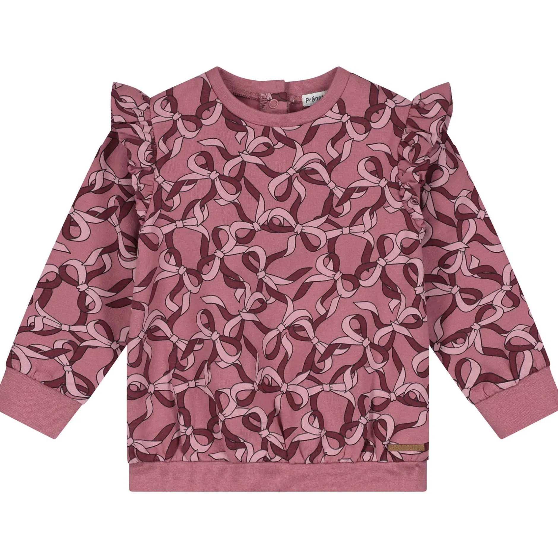 Truien & Vesten|Shirts & Blouses*Prénatal baby sweater lange mouwen all over print roze Light Pinkshade