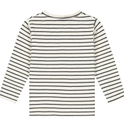 Shirts & Blouses|Shirts & Blouses*Prénatal baby T-shirt lange mouwen strepen antraciet Dark Stone Grey