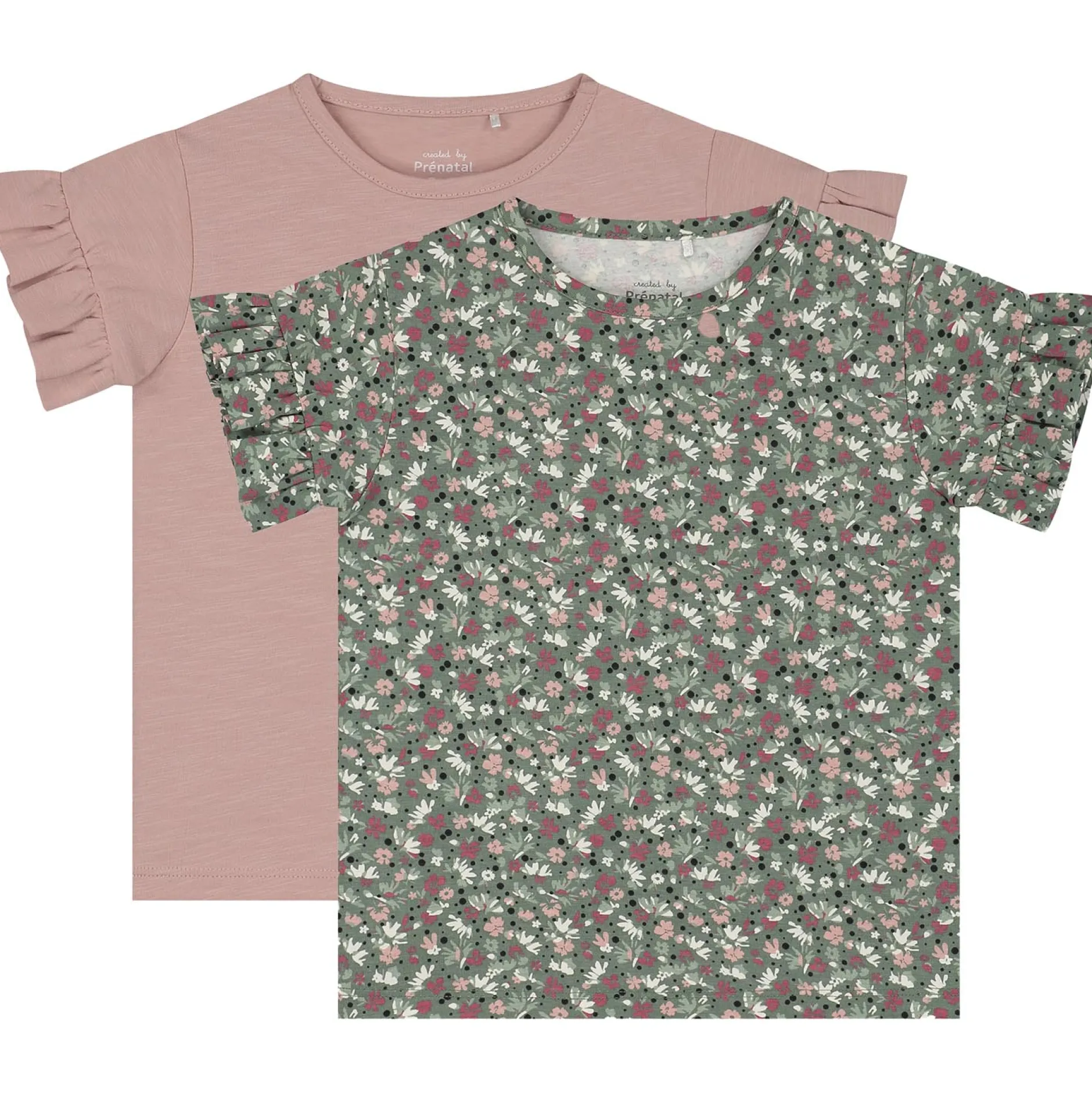 Shirts & Blouses|Shirts & Blouses*Prénatal baby T-shirts 2 stuks korte mouwen meerkleurig multi Soft Pink
