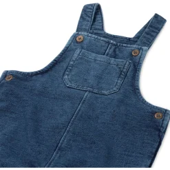 Broeken & Tuinbroeken|Jeans*Prénatal baby tuinpak mouwloos effen blauw Mid Blue Denim