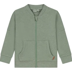 Truien & Vesten|Vesten*Prénatal baby vest lange mouwen tekst groen Light Khaki Green