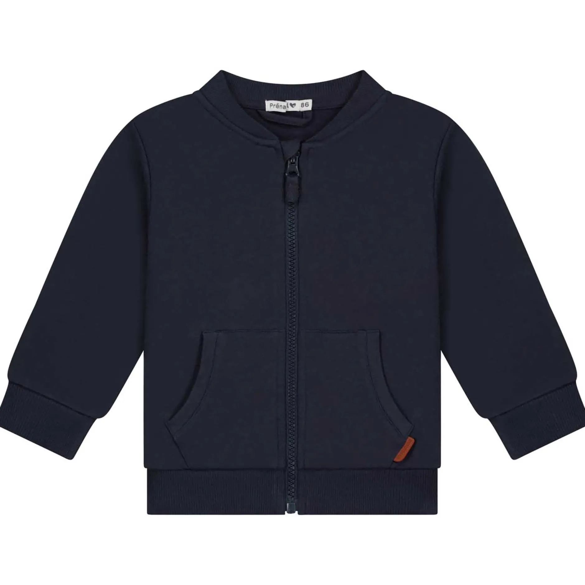 Truien & Vesten|Vesten*Prénatal baby vest lange mouwen effen blauw Dark Bluegrey