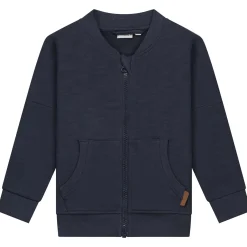 Truien & Vesten|Vesten*Prénatal baby vest lange mouwen effen blauw Dark Bluegrey
