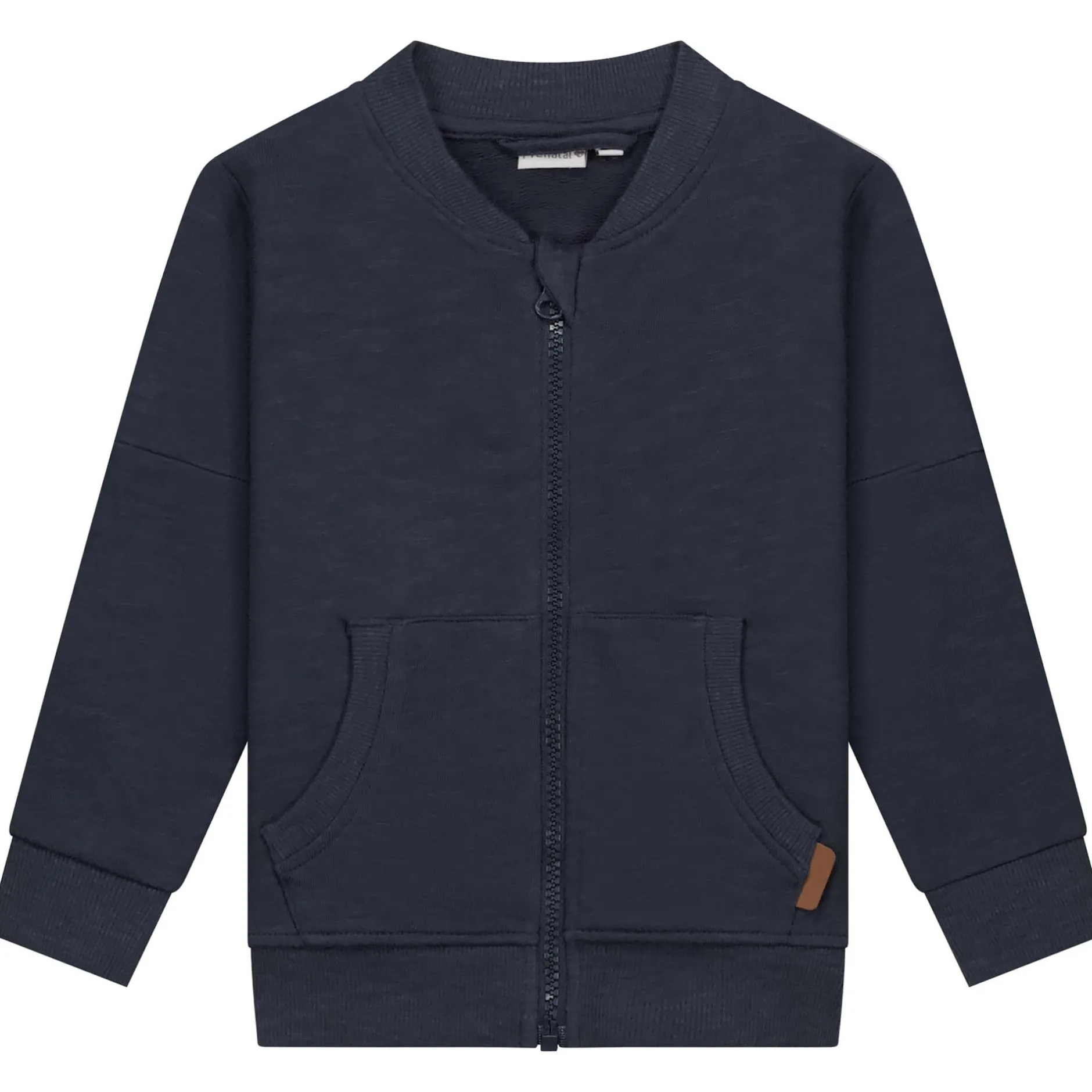Truien & Vesten|Vesten*Prénatal baby vest lange mouwen effen blauw Dark Bluegrey
