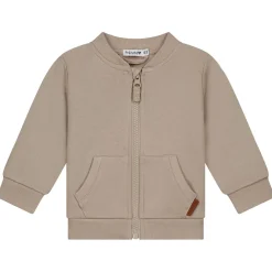 Truien & Vesten|Vesten*Prénatal baby vest lange mouwen effen beige Mid Bisquit