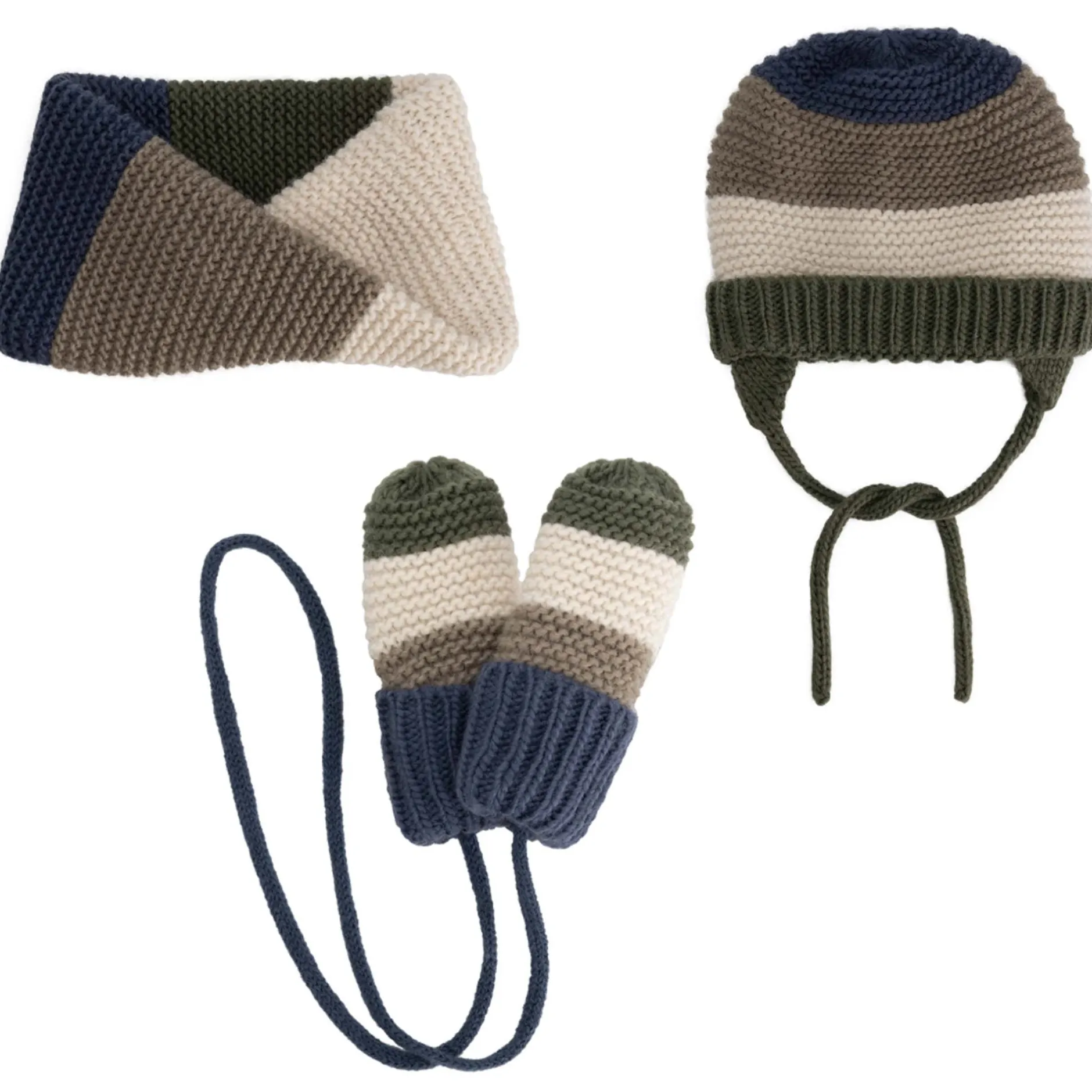 Accessoires|Accessoires*Prénatal baby wanten groen Smoke Green