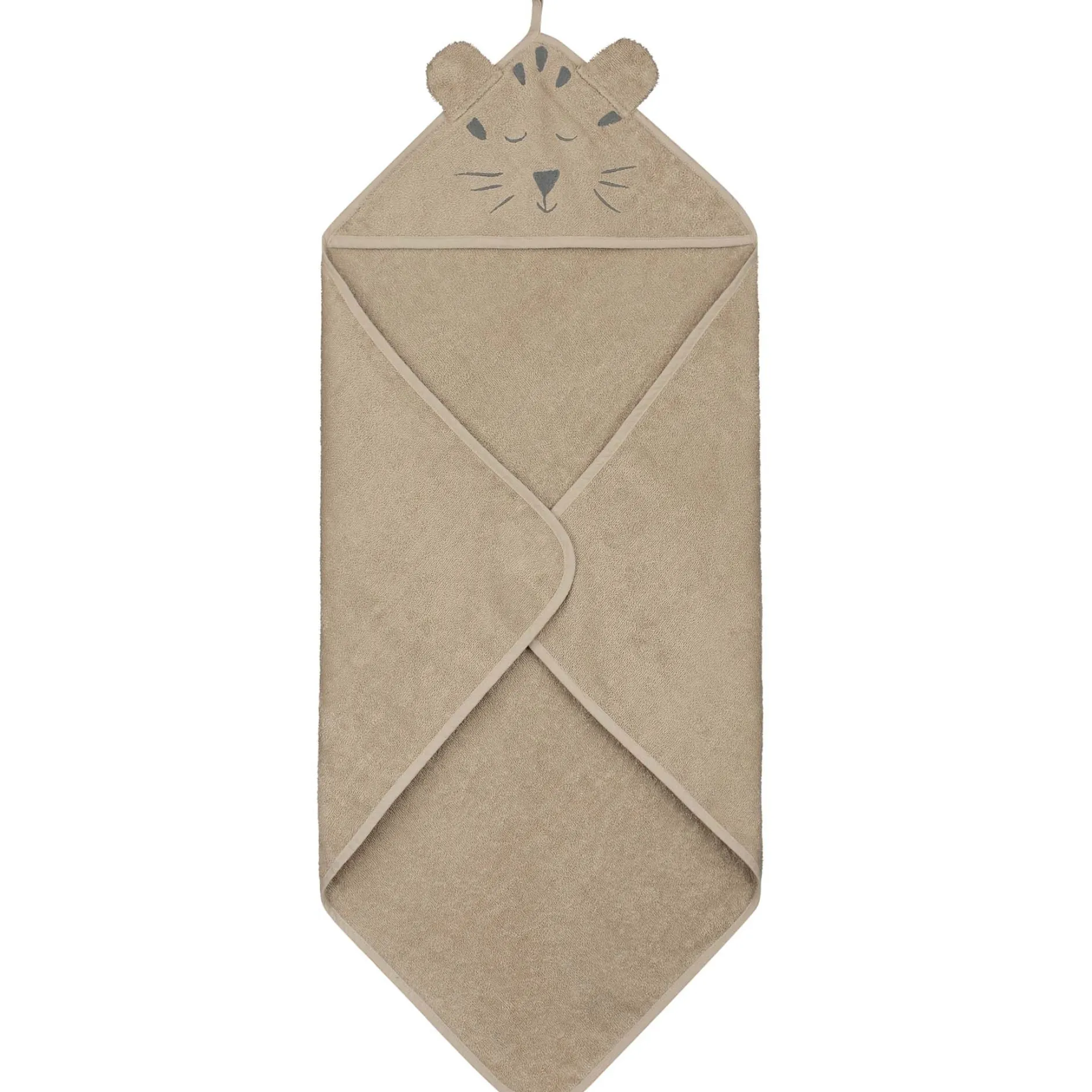 Badcapes & Badjassen*Prénatal badcape tijger beige