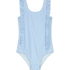 Zwemkleding|Zwemkleding*Prénatal badpak streep strepen blauw Midblue