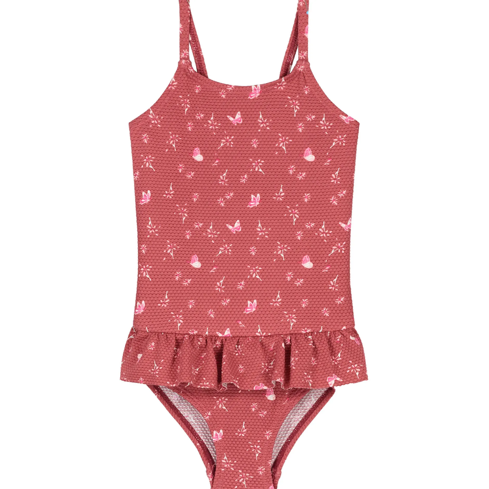 Zwemkleding|Zwemkleding*Prénatal badpak vlinders effen rood Winered