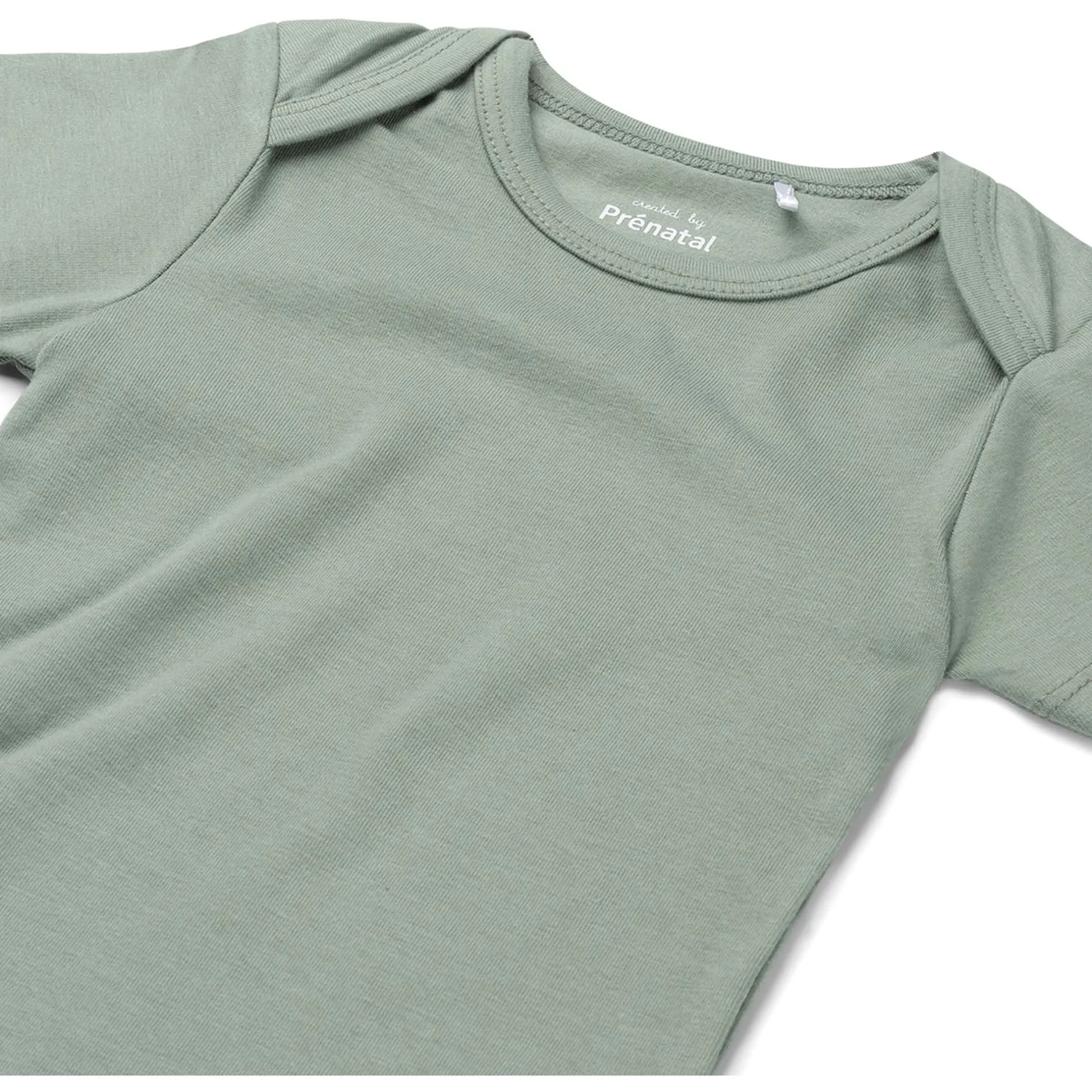 Rompers|Rompers*Prénatal basis romper korte mouwen effen groen Midgreen