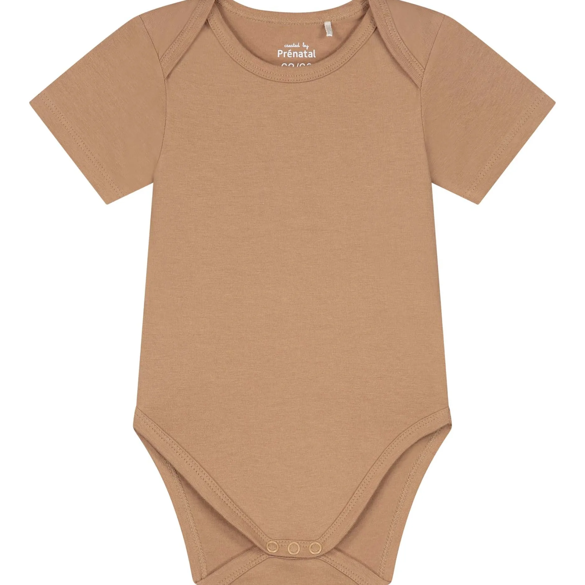 Rompers|Rompers*Prénatal basis romper korte mouwen effen bruin Dark Sand Brown