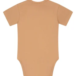 Rompers|Rompers*Prénatal basis romper korte mouwen effen bruin Dark Sand Brown