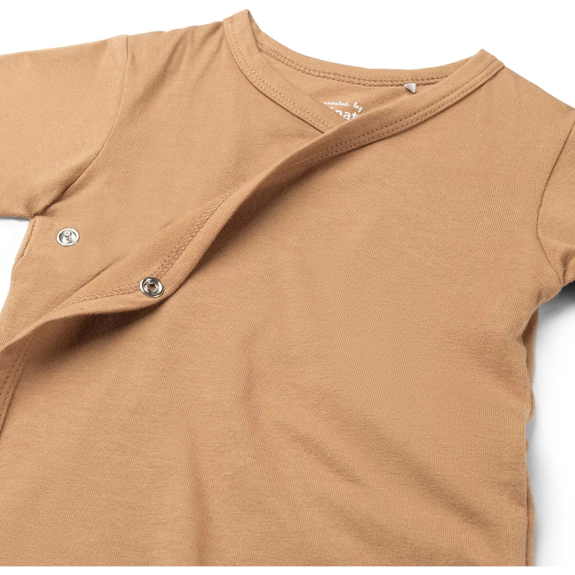 Rompers|Rompers*Prénatal basis romper korte mouwen effen bruin Dark Sand Brown