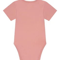 Rompers|Rompers*Prénatal basis romper korte mouwen effen roze Dark Pink
